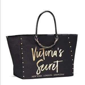 Victoria's Secret Black and Gold Tote